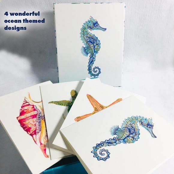Papyrus Ocean Themed Thank You Cards - Picture 3 of 10